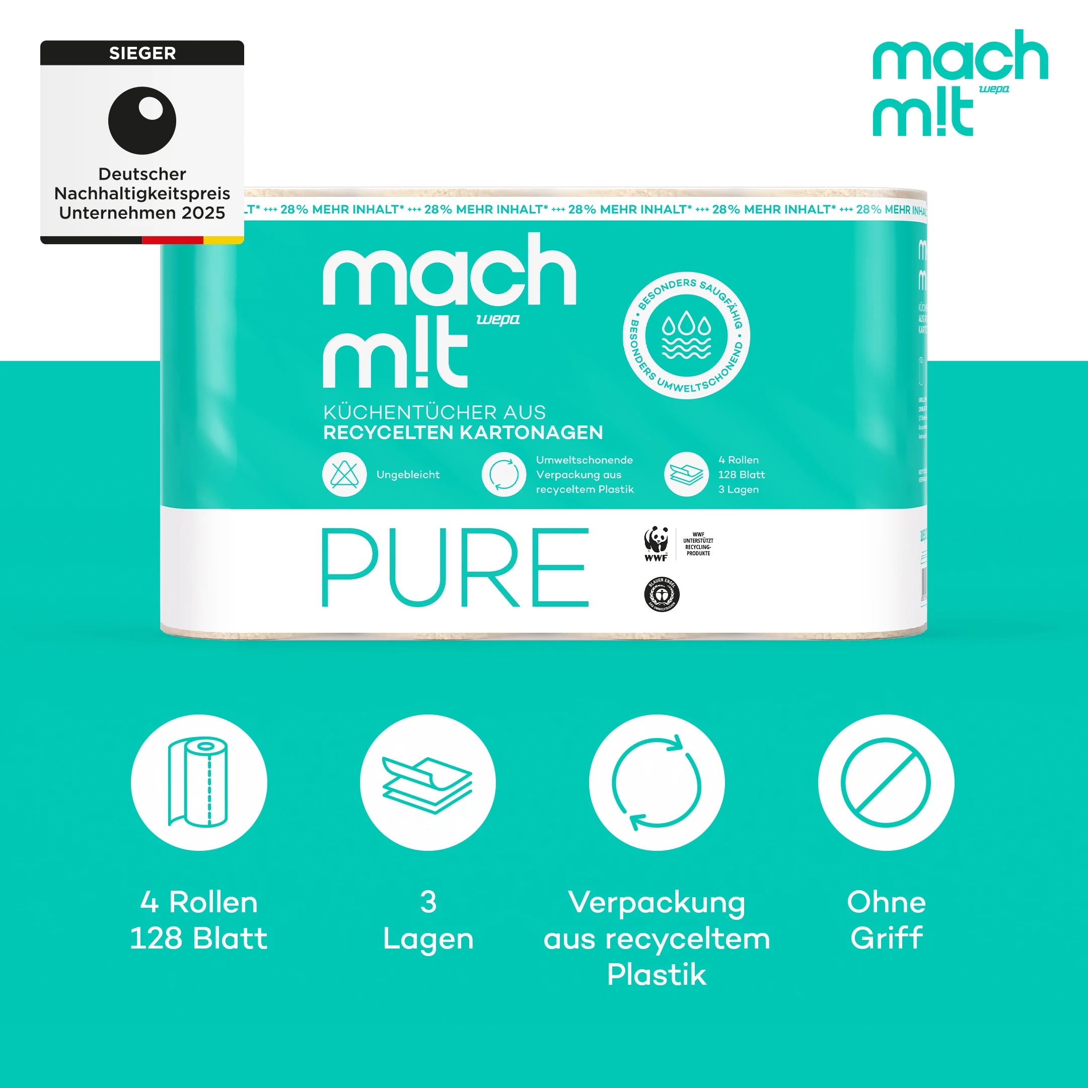 Saugstarke Küchentücher 3-lagig