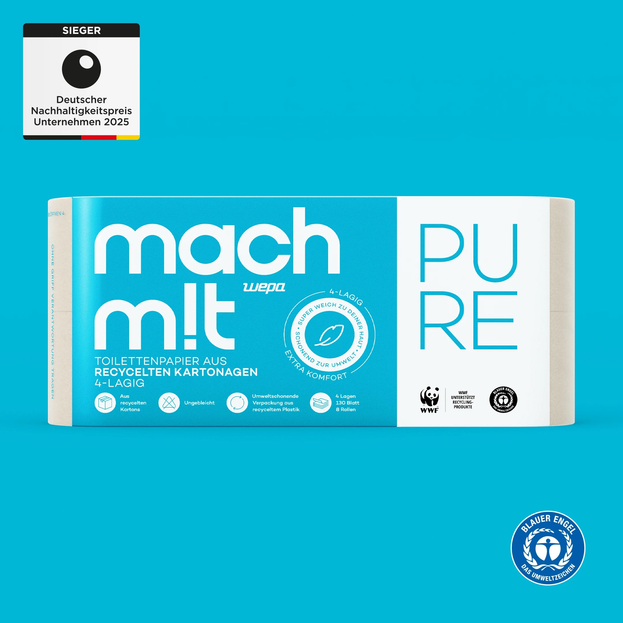 Kuschelweiches Toilettenpapier 4-lagig