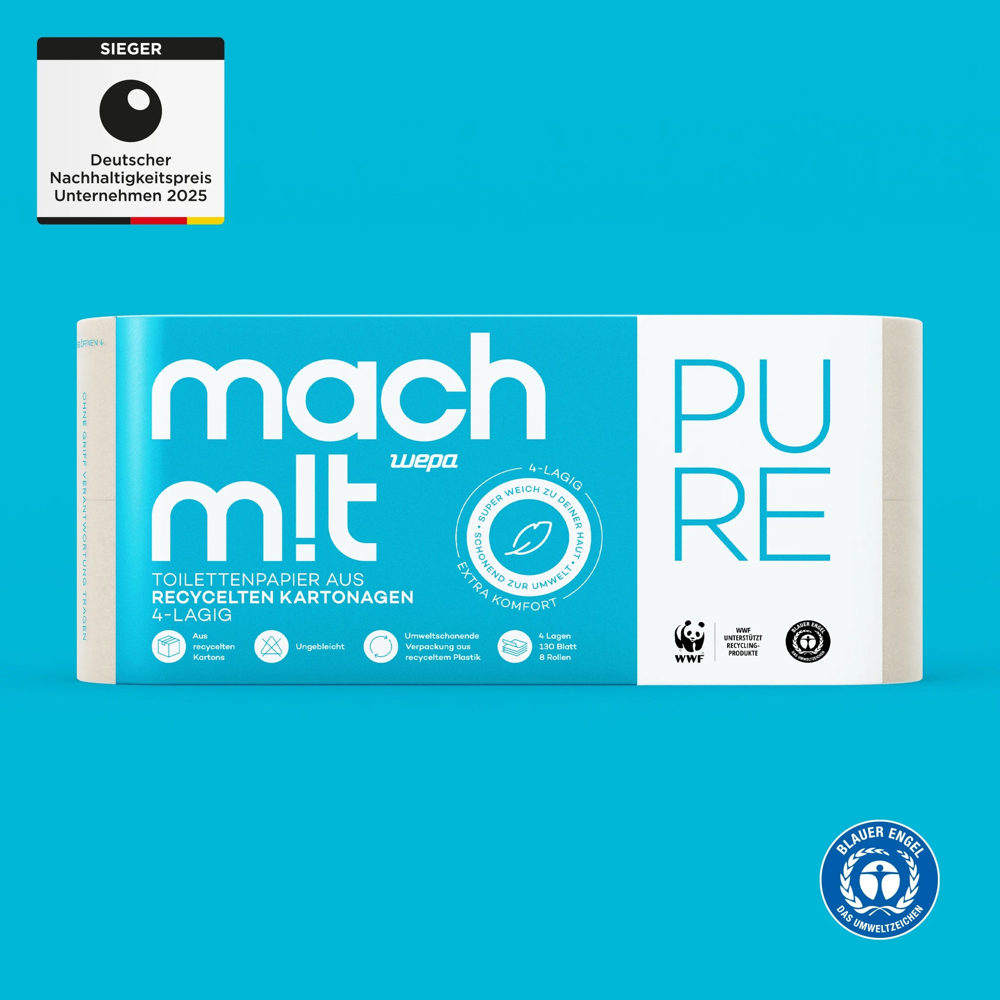 Kuschelweiches Toilettenpapier 4-lagig