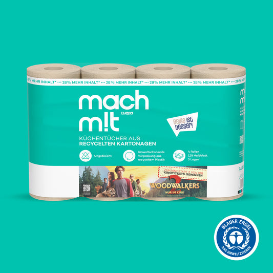 WOODWALKERS 2 Edition - PURE - Küchenrolle 4x128 Halbblatt